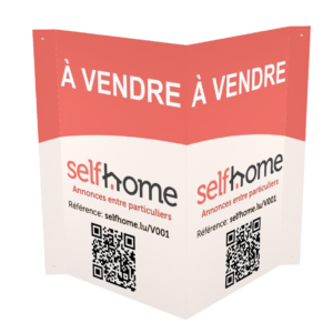 Panneaux en V "À VENDRE" avec QR Code Personnalisé