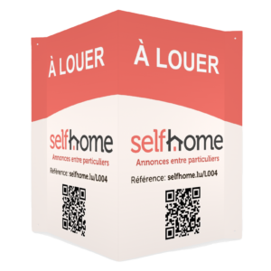 Panneaux en V "À LOUER" avec QR Code Personnalisé